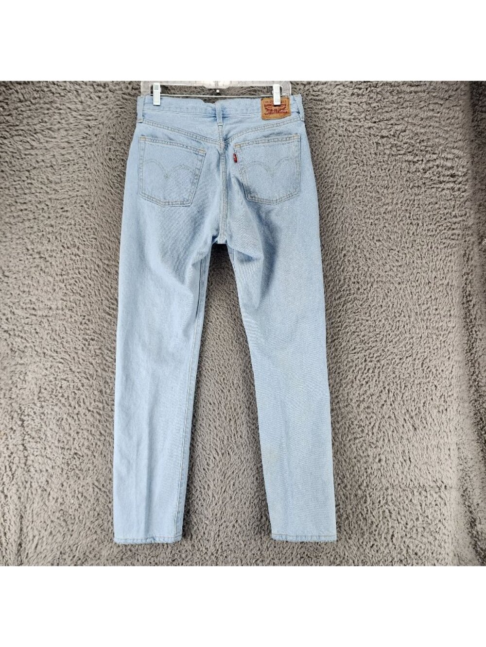 Levis Jeans Womens 29 Light Blue 501 Button Fly Cotton Straight *Read*